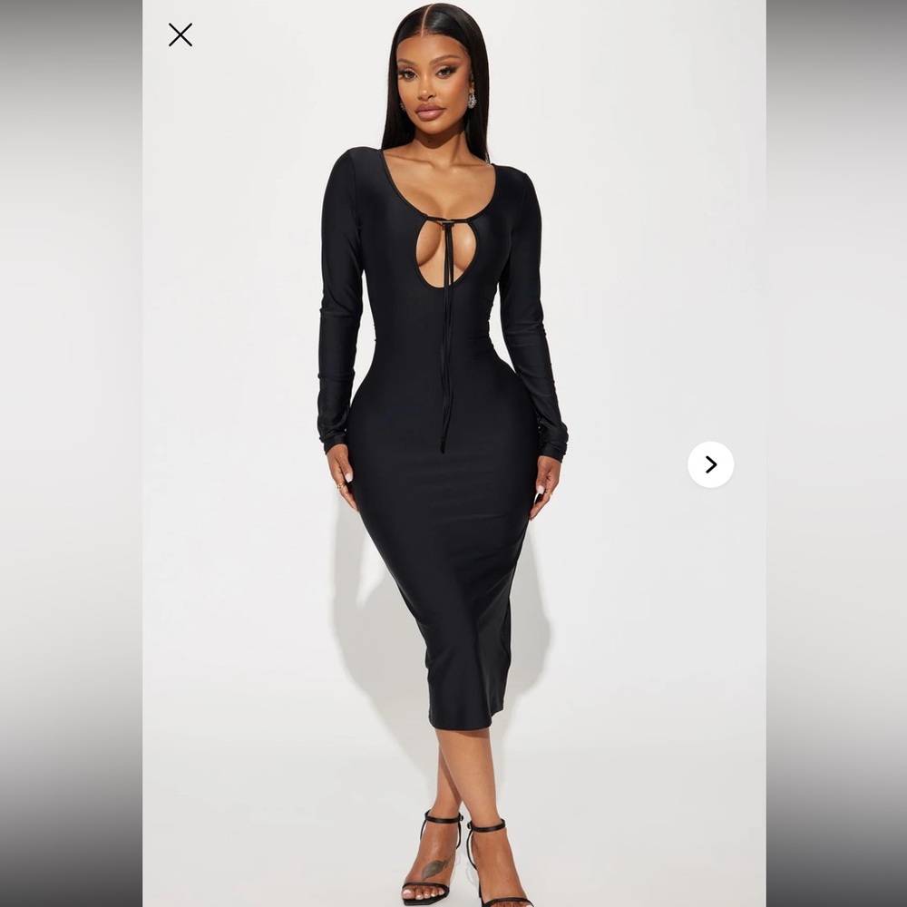 Black Midi Dress